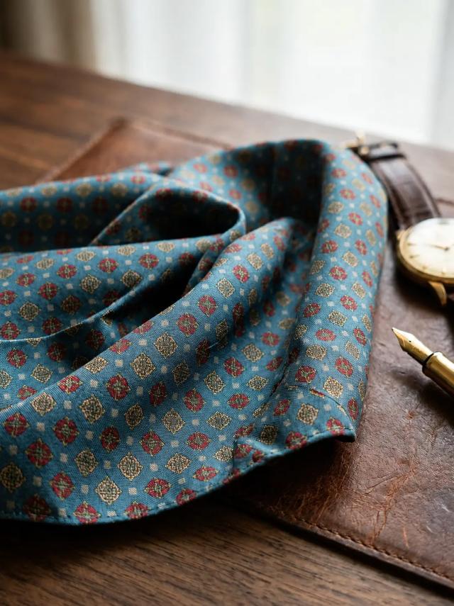 Prigušene boje, klasični dezeni i prepoznatljivo matiran dodir čine Madder silk jednom od najposebnijih tradicija u svijetu kravata.
