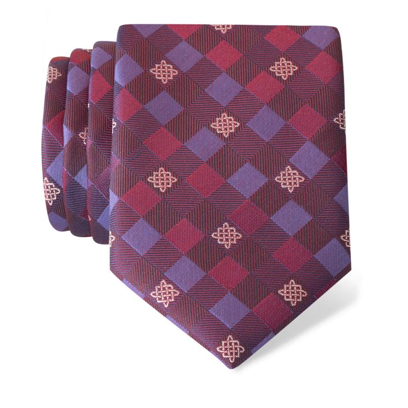 Kravata CROATA Tematski  Pleter Bordo  Svila 100%  