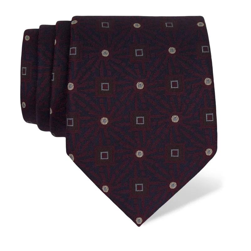 Kravata Tematski  Glagoljica Bordo  Svila 100%  