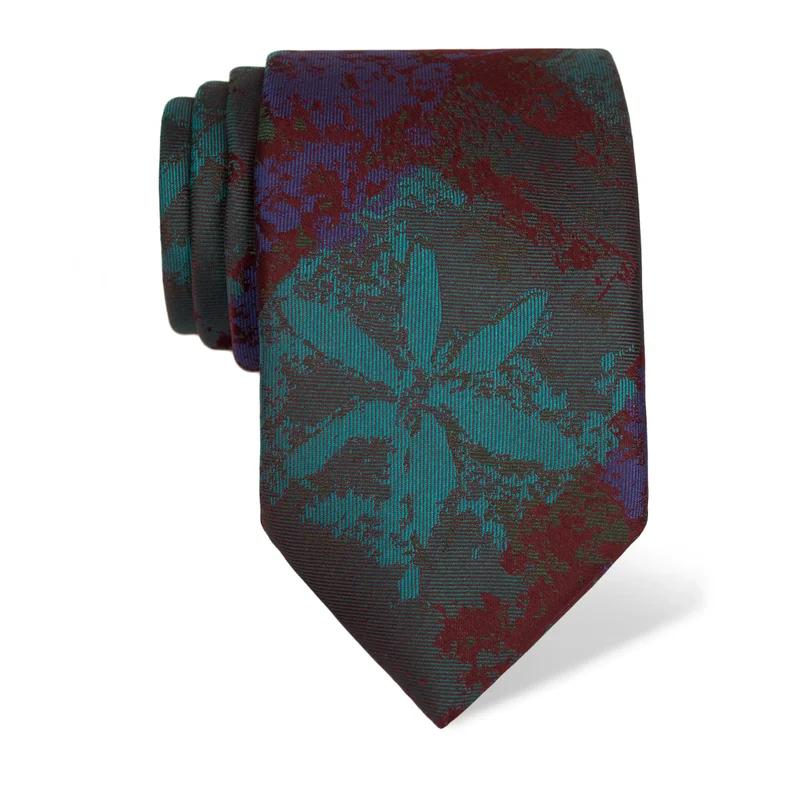 Kravata CROATA Tematski  Slivnik Zelena  Svila 100%  