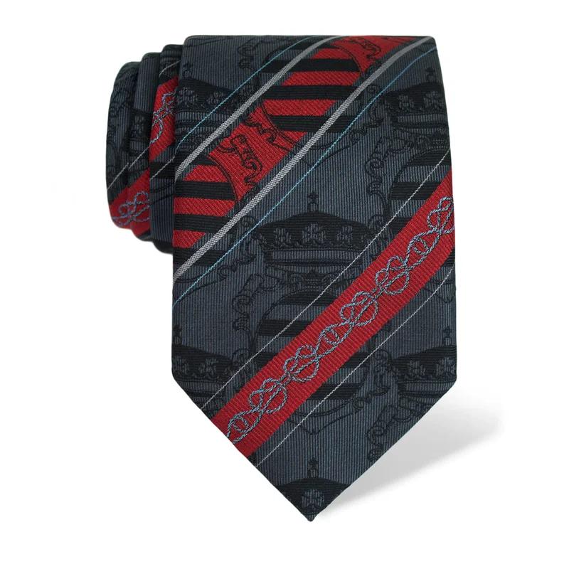 Kravata CROATA Tematski  Dubrovnik Siva  Svila 100%  