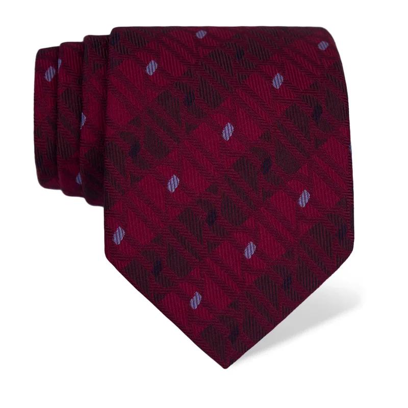 Kravata Brijuni Tematski  Glagoljica Bordo  Svila 100%  