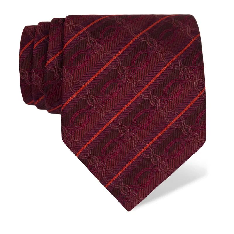 Kravata Brijuni Tematski  Pleter Bordo  Svila 100%  