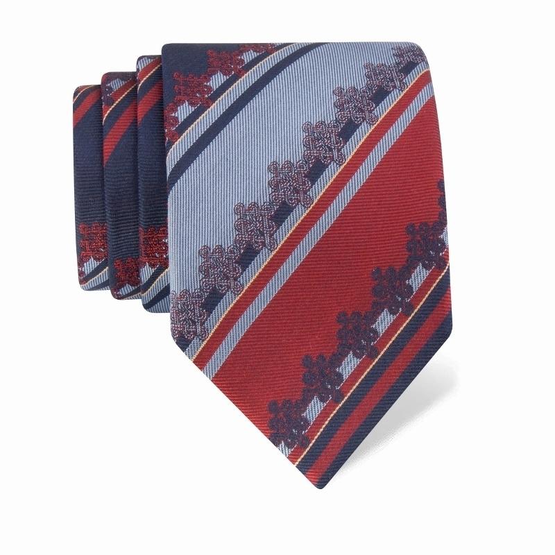 Kravata CROATA Tematski  Pleter Tamno plava  Svila 100%  Kratki rukav