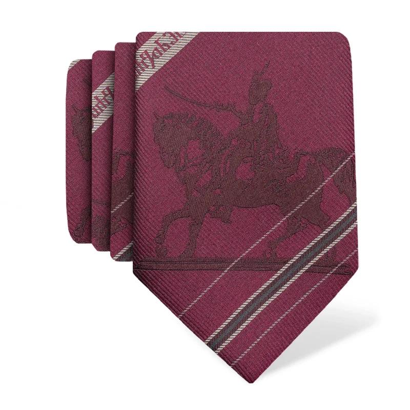 Kravata CROATA Trend Tematski  Zagreb Bordo  Svila 100%  