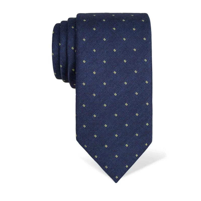Kravata CROATA Tematski  Glagoljica Plava  Svila 100%  