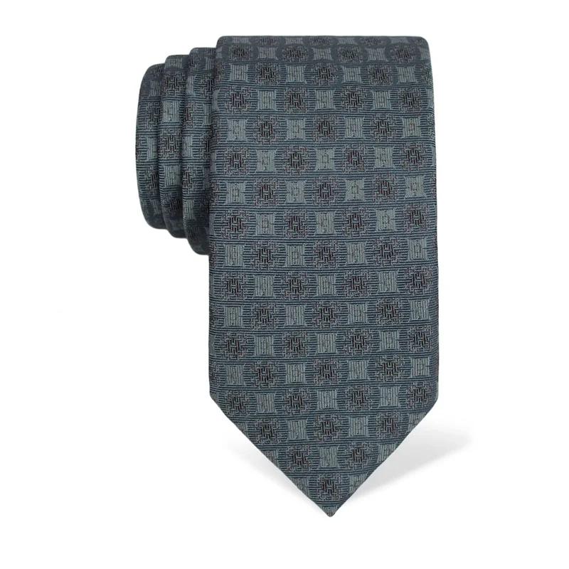 Kravata CROATA Tematski  Narodni vez Siva  Svila 100%  