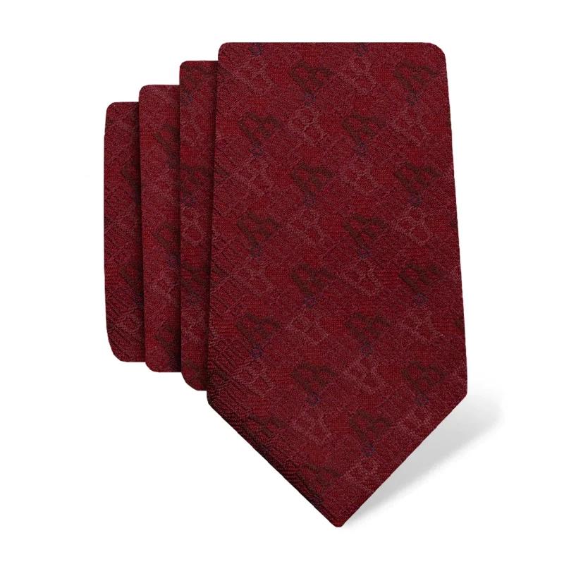 Kravata CROATA Trend Tematski  Glagoljica Bordo  Svila 100%  
