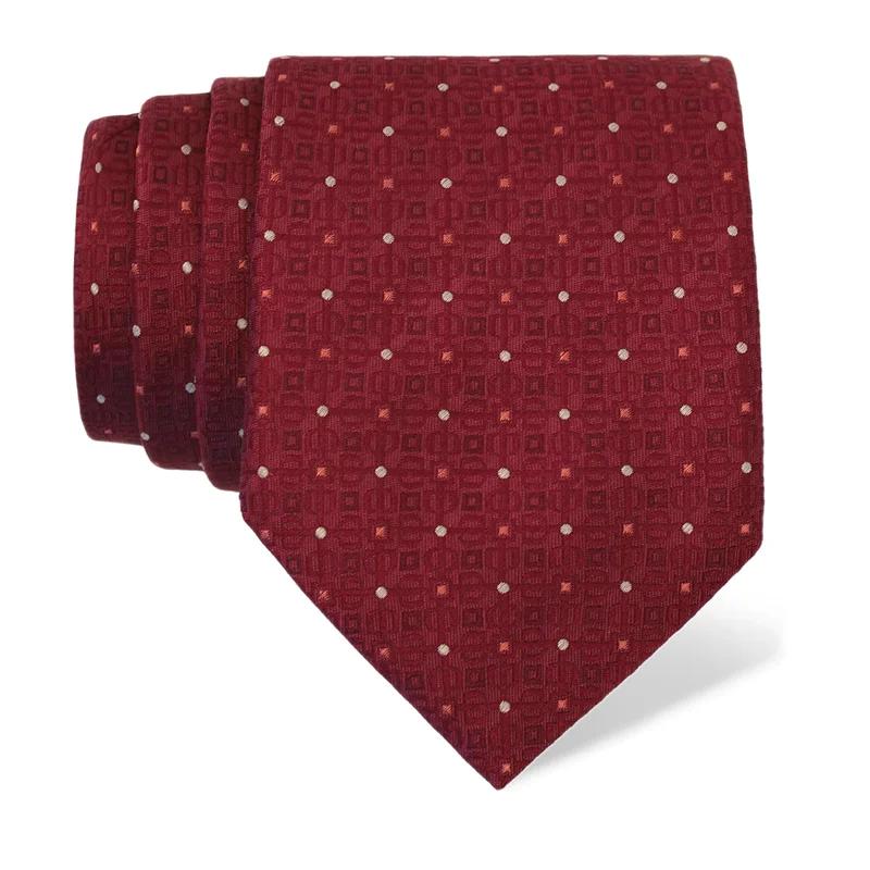 Kravata CROATA Tematski  Glagoljica Bordo  Svila 100%  