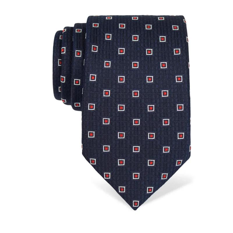 Kravata CROATA Tematski  Glagoljica Tamno plava  Svila 100%  