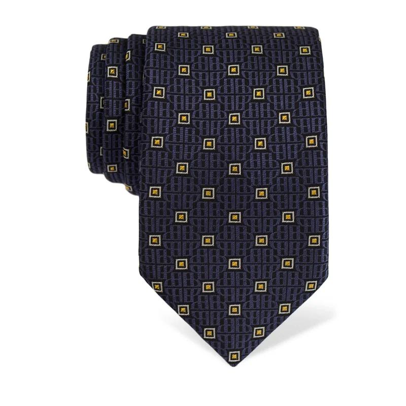 Kravata CROATA Tematski  Glagoljica Plava  Svila 100%  