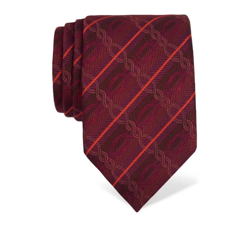 Kravata CROATA Brijuni Tematski  Pleter Bordo  Svila 100%  