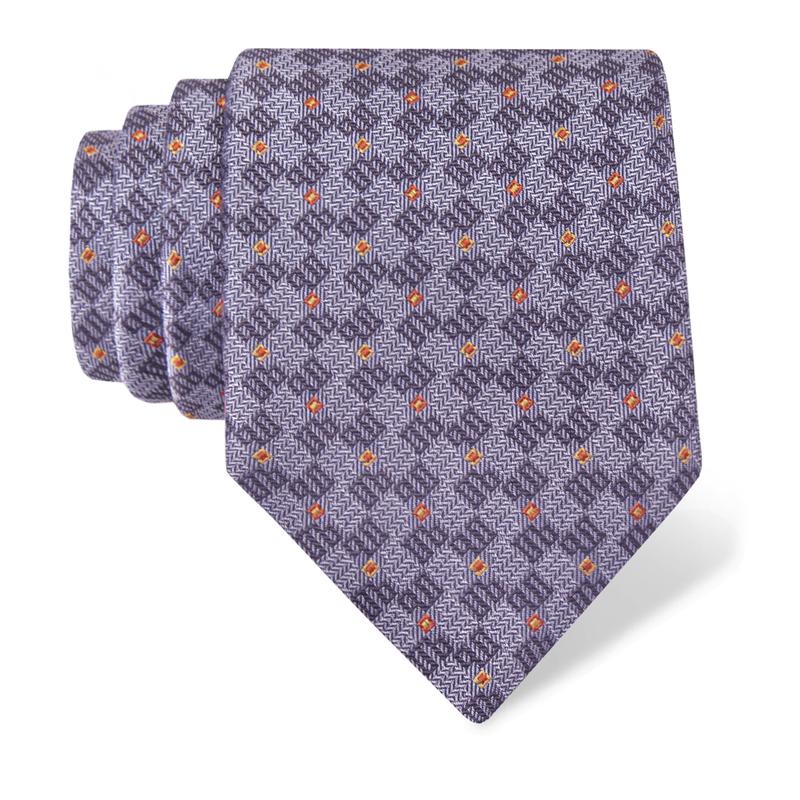 Kravata CROATA Dubrovnik Tematski  Glagoljica Siva  Svila 100%  