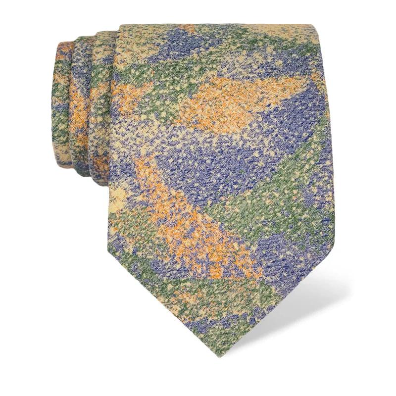 Kravata CROATA Art Dubrovnik Tematski   Bež  Svila 100%  