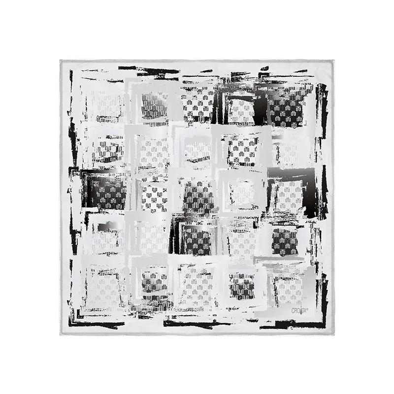 Rubac CROATA Tematski  Glagoljica Bijela  Svila 100%  