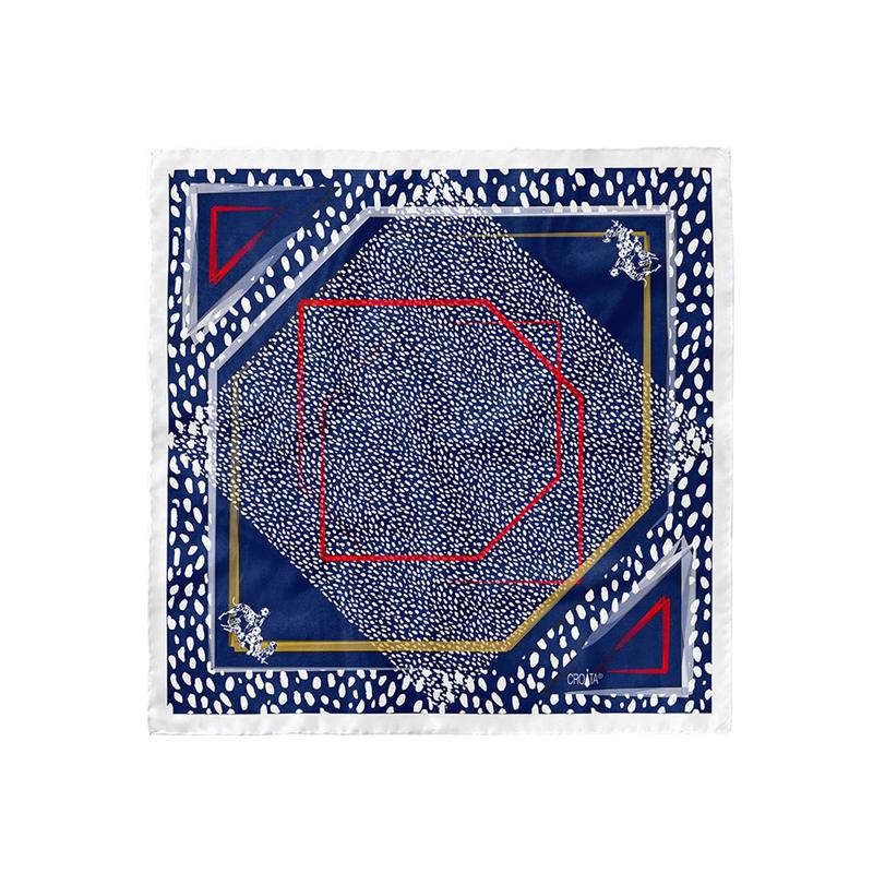 Rubac CROATA Tematski  Dalmatiner Plava  Svila 100%  