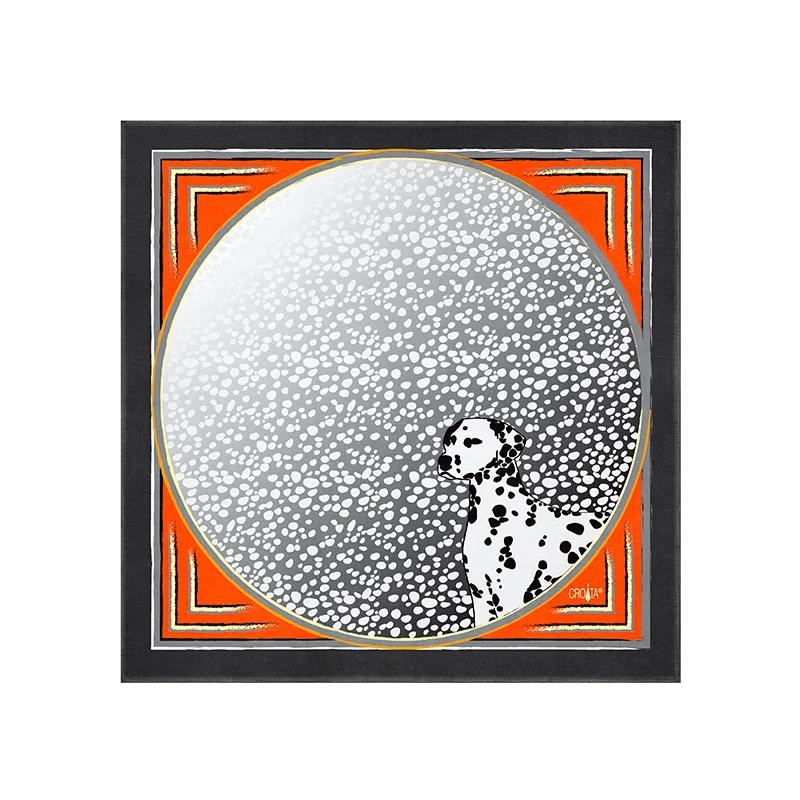 Rubac CROATA Tematski  Dalmatiner Siva  Svila 100%  