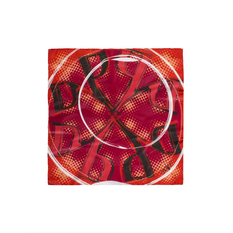 Mali rubac CROATA Tematski  Glagoljica Crvena  Svila 100%  