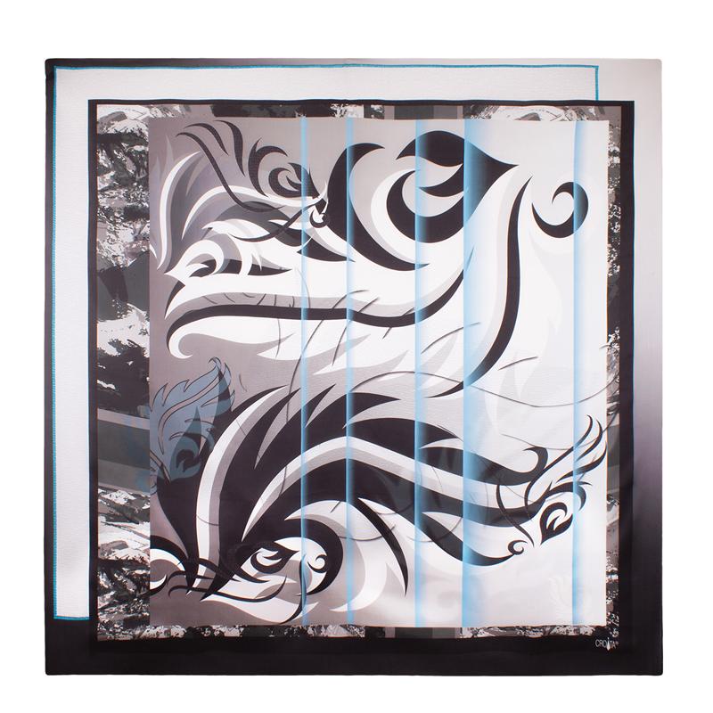 Rubac CROATA Brijuni Klasični Limitirana serija Flora i Fauna Siva  Svila 100%  