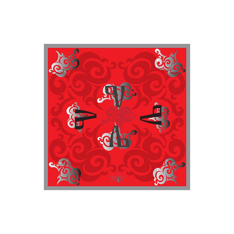 Rubac CROATA Brijuni Tematski  Glagoljica Crvena  Svila 100%  