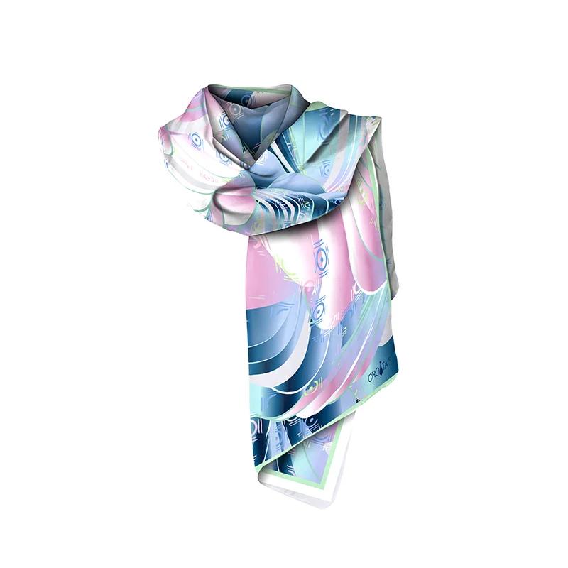 Šal CROATA Klasični  Razno Svijetlo zelena  Svila 100%  