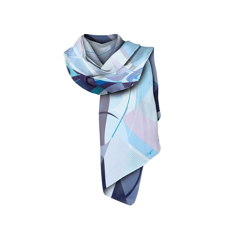 Šal CROATA Klasični  Razno Svijetlo plava  Svila 100%  