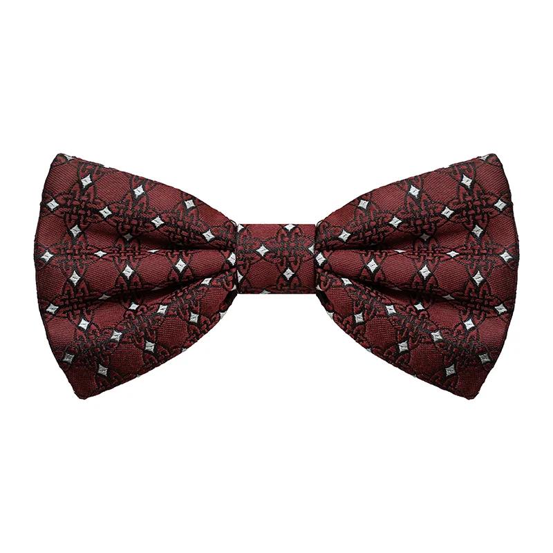 Leptir kravata CROATA Tematski Vezana leptir kravata Pleter Bordo  Svila 100%  