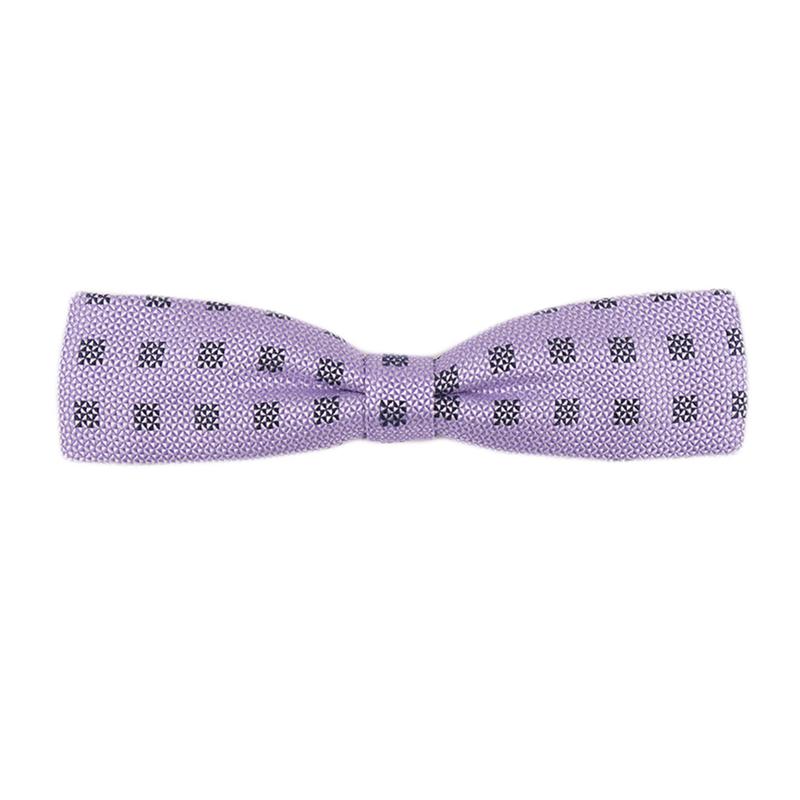 Leptir kravata CROATA Clasicum Klasični Klasična Kvadrati Lila  Svila 100%  