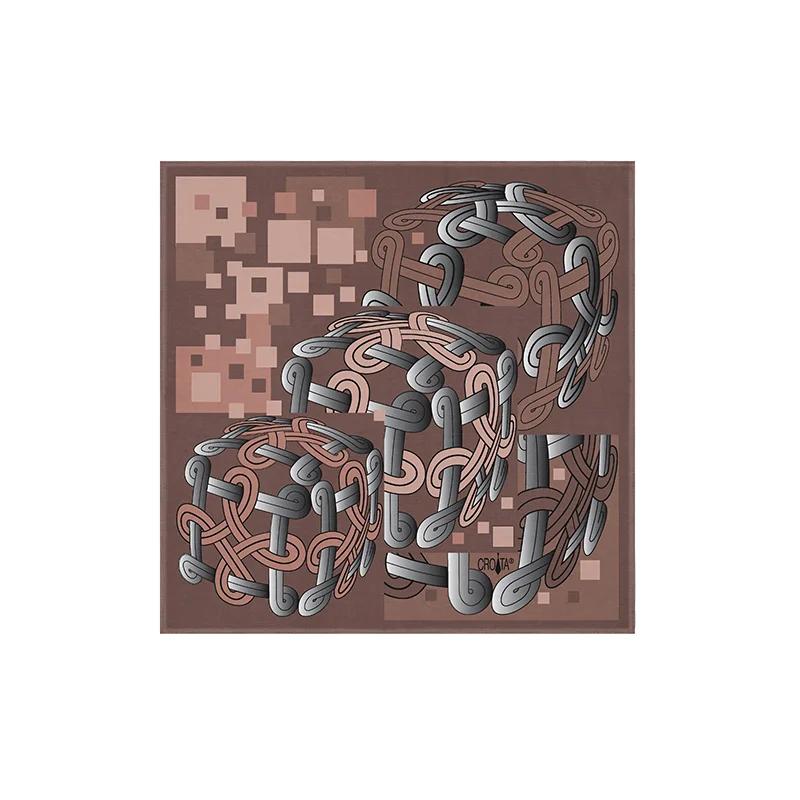 Mali rubac CROATA Tematski  Pleter Bež  Svila 100%  