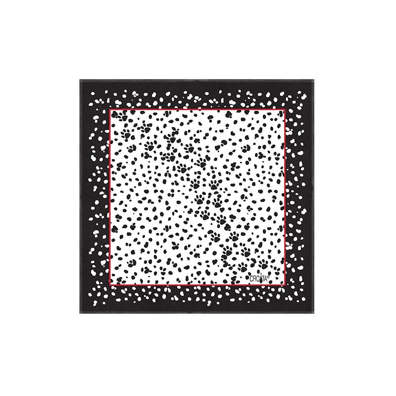 Mali rubac CROATA Tematski  Dalmatiner Crna  Svila 100%  