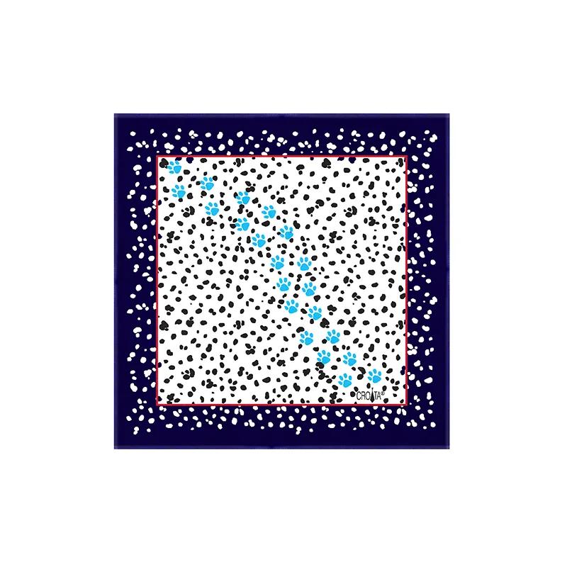 Mali rubac CROATA Tematski  Dalmatiner Plava  Svila 100%  