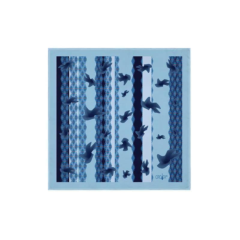 Mali rubac CROATA Klasični  Flora i Fauna Žuta  Svila 100%  