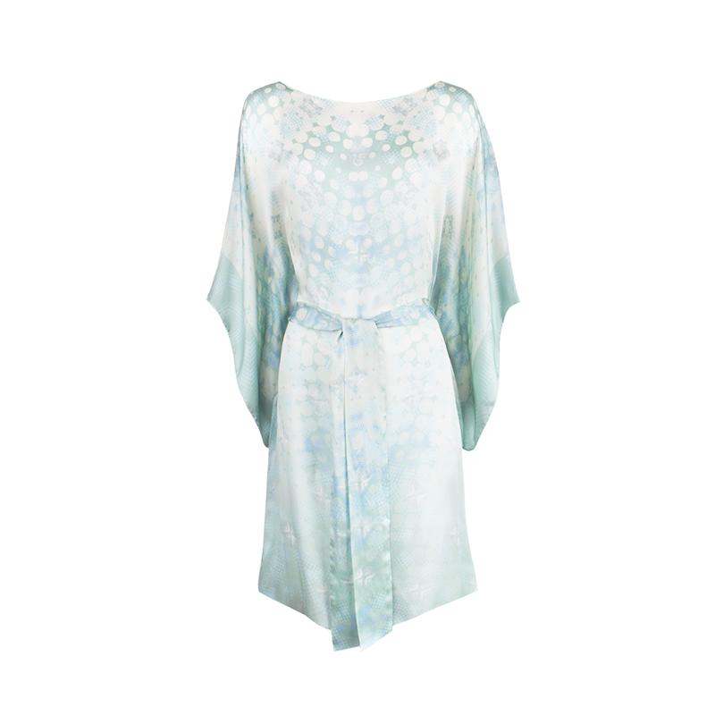 Kaftan CROATA Dubrovnik Tematski Poludugi Pleter Zelena  Svila 100%  