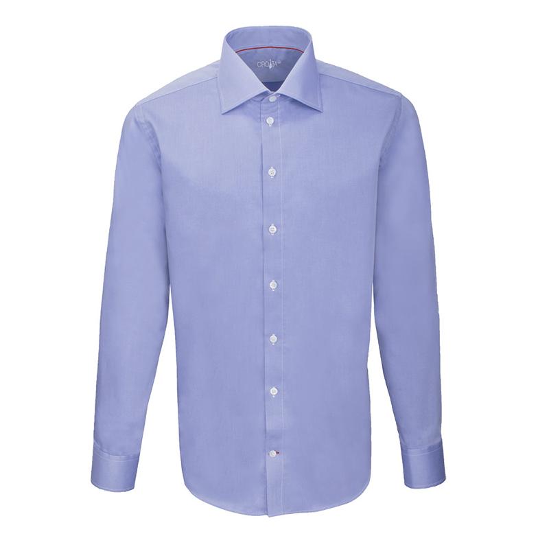 Košulja CROATA Brijuni Klasični Blago strukirani Jednobojni teksturirani Tamno plava  Pamuk 100 %  Dugi rukav