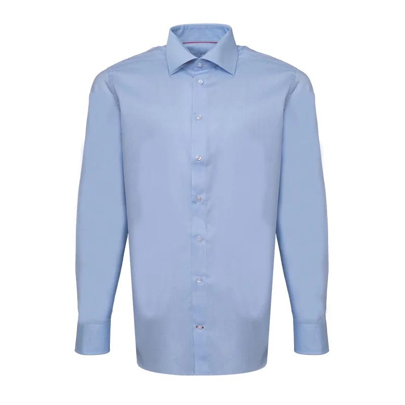 Košulja CROATA Brijuni Klasični Blago strukirani Sitni uzorak Svijetlo plava  Pamuk 100 %  Dugi rukav