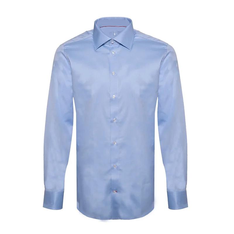 Košulja CROATA Brijuni Klasični Blago strukirani Jednobojni teksturirani Svijetlo plava  Pamuk 100 %  Dugi rukav