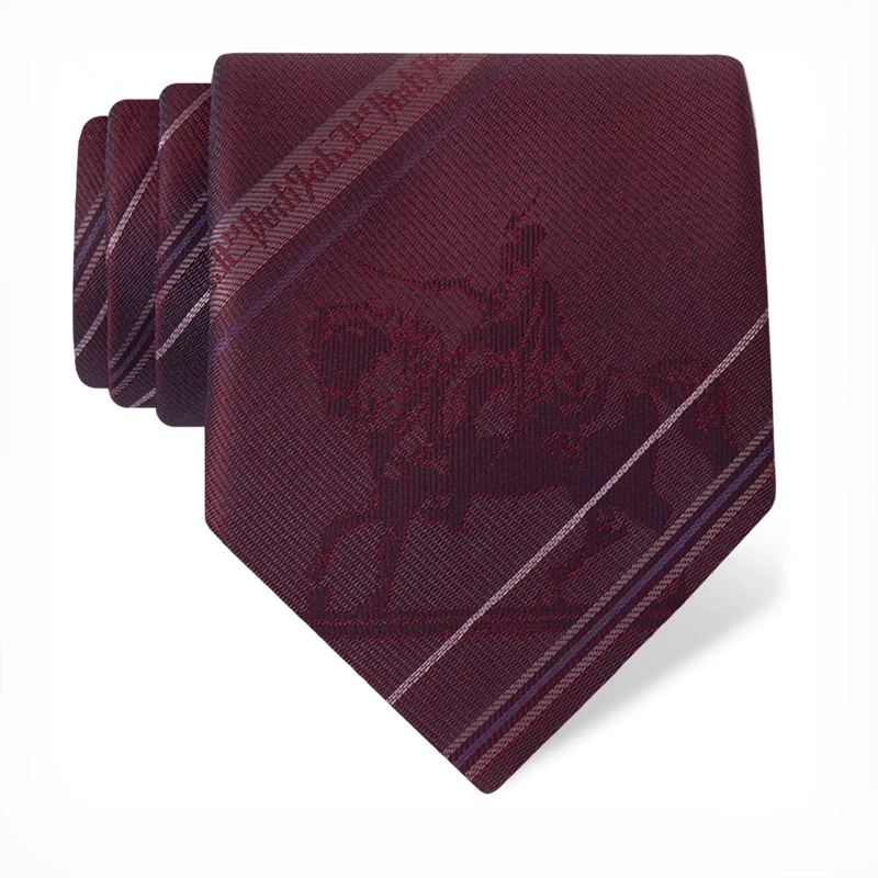 Kravata CROATA Clasicum Tematski  Zagreb Bordo  Svila 100%  