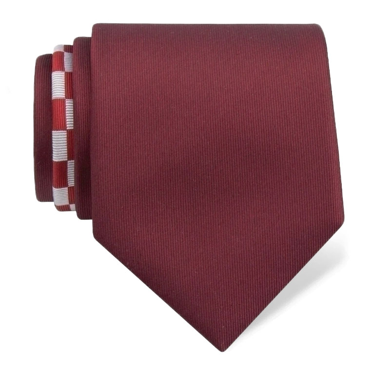 Kravata CROATA Tematski  Nacional Bordo  Svila 100%