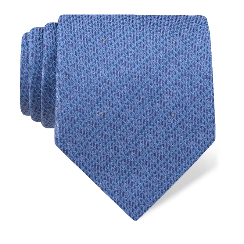 Kravata CROATA Brijuni Tematski  Glagoljica Svijetlo plava  Svila 100%  