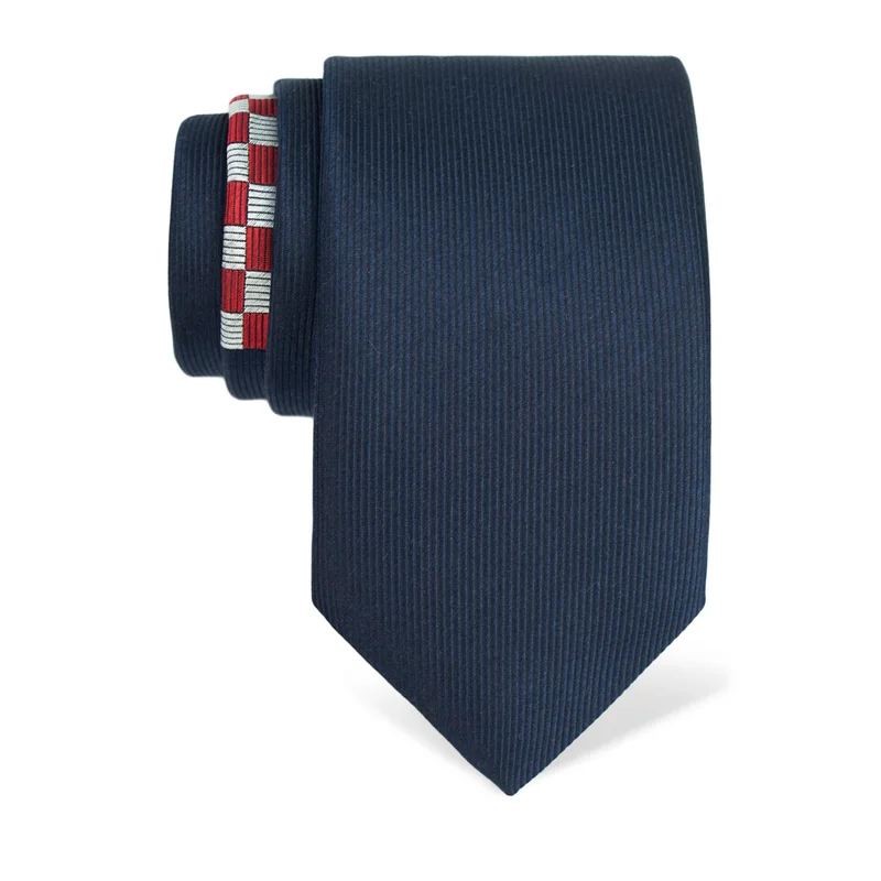 Kravata CROATA Tematski  Nacional Tamno plava  Svila 100%