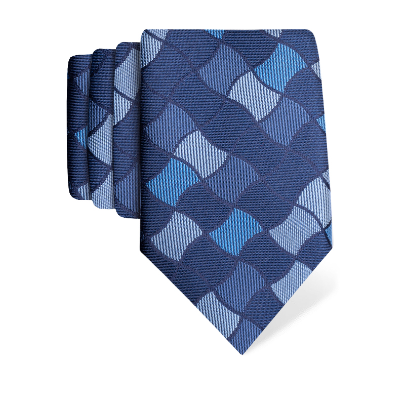 Kravata CROATA Tematski  Secesija Plava  Svila 100%