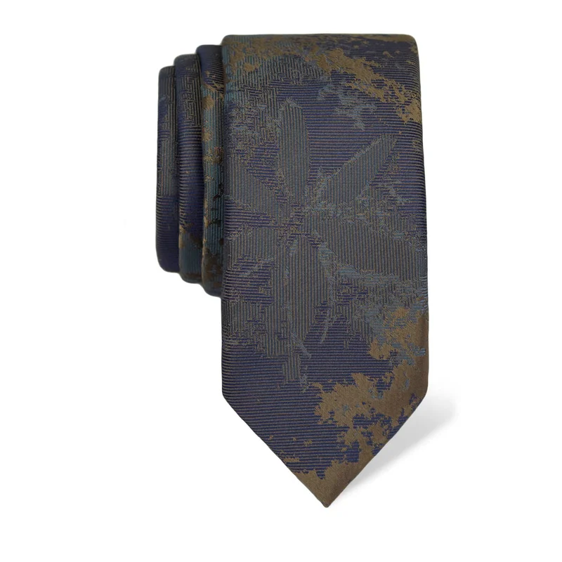 Kravata CROATA Tematski  Slivnik Plava  Svila 100%  