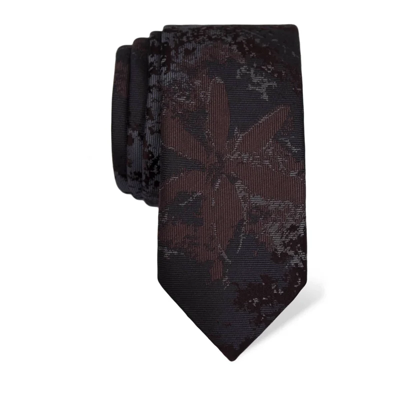 Kravata CROATA Tematski  Slivnik Smeđa  Svila 100%  