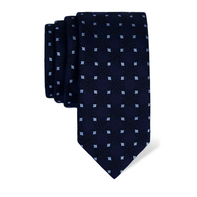 Kravata CROATA Tematski  Pleter Tamno plava  Svila 100%  