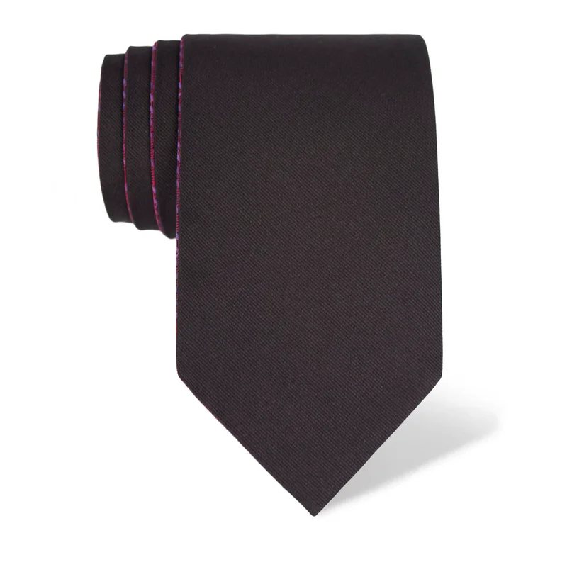 Kravata CROATA CROATA Tematski S dva lica Glagoljica Bordo  Svila 100%  