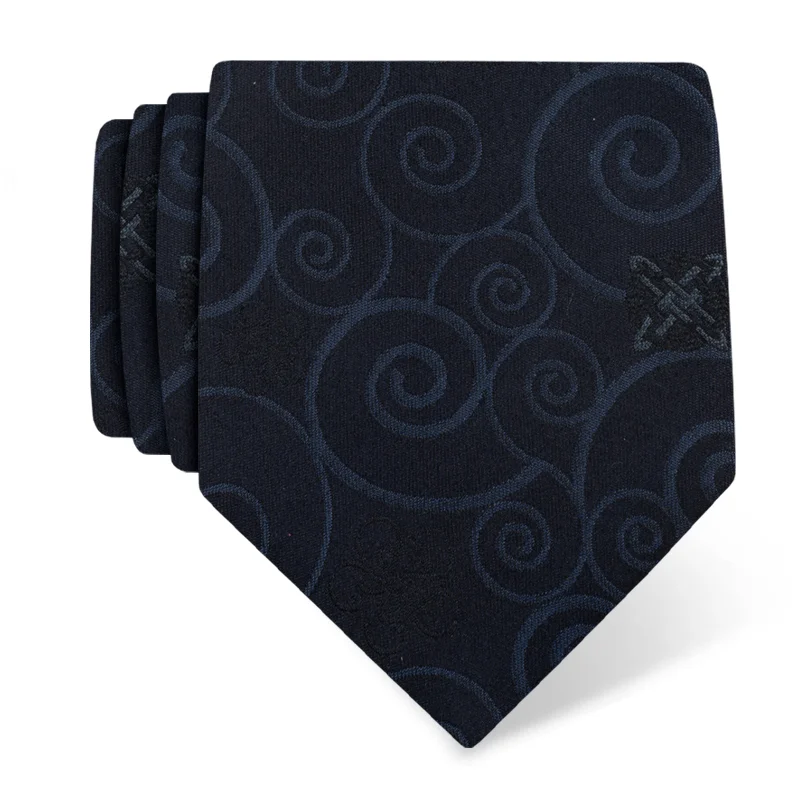 Kravata CROATA Tematski  Glagoljica Ljubičasta  Svila 100%  