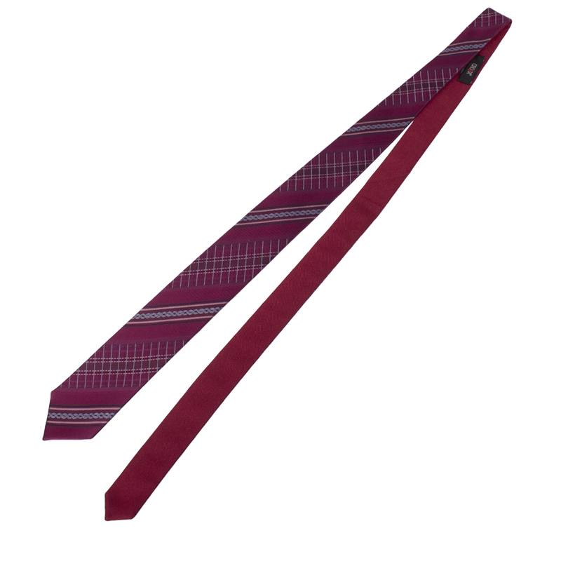 Kravata CROATA Clasicum Tematski S dva lica Pleter Bordo  Svila 100%  