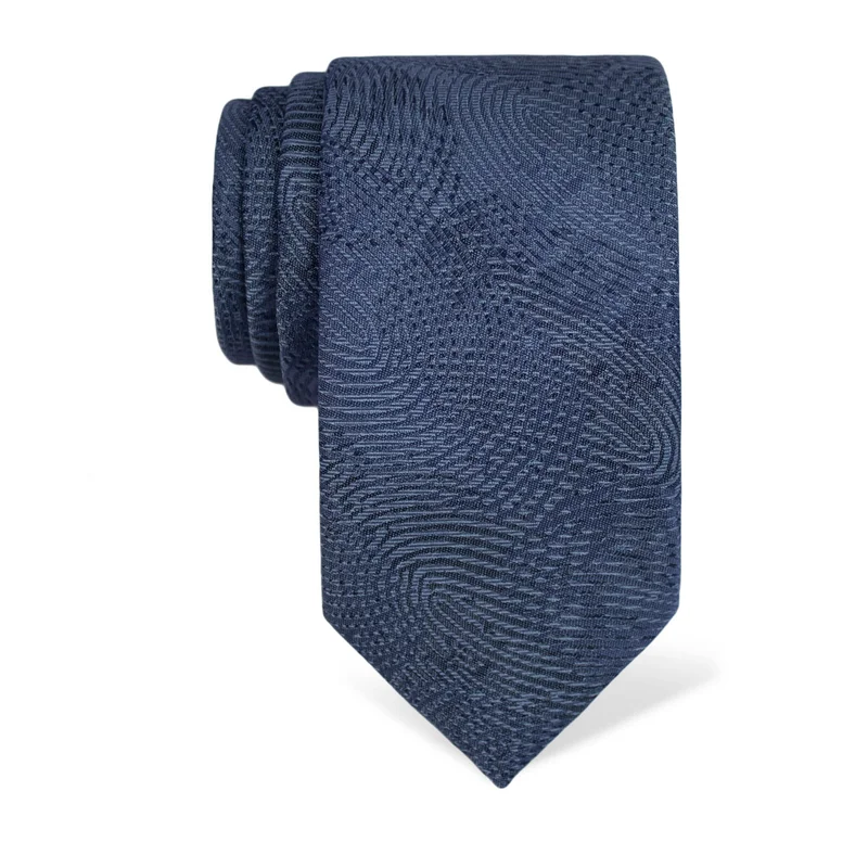 Kravata CROATA Tematski Velika Vučetićevi otisci Svijetlo plava  Svila 100%  