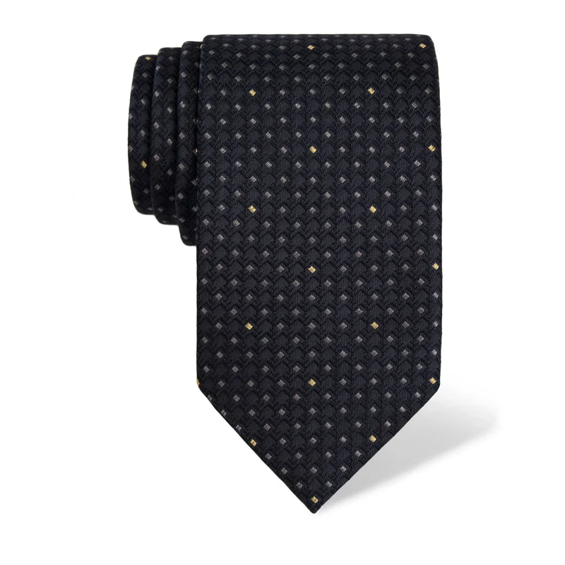 Kravata CROATA Klasični  Sitni uzorak Tamno plava  Svila 100%  