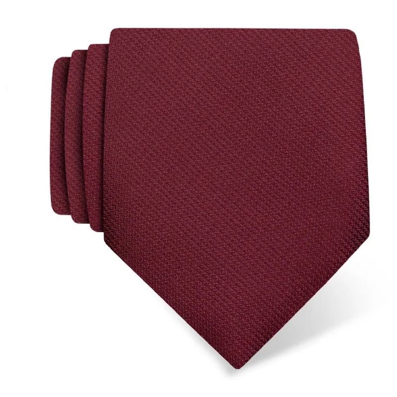 Kravata CROATA Klasični  Jednobojni teksturirani Bordo  Svila 100%  